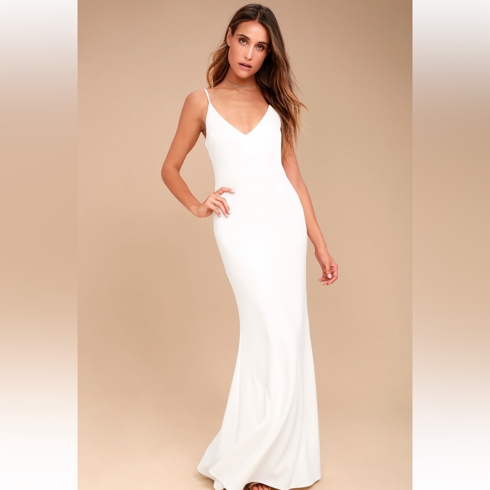 NWT Infinite Glory White Maxi Dress